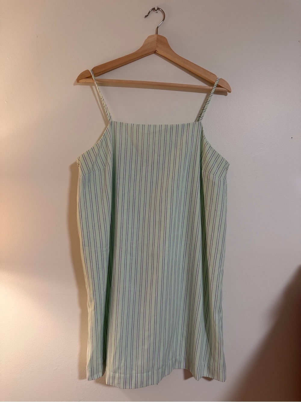 Old Navy Green Striped Tie Back Cami Dress Size Large